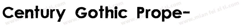 Century Gothic Prope字体转换